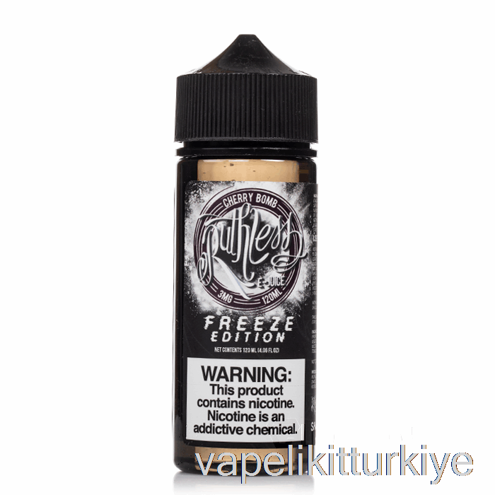 Vape Likit Kiraz Bombası - Dondurma Baskısı - Acımasız Buhar - 120ml 0mg